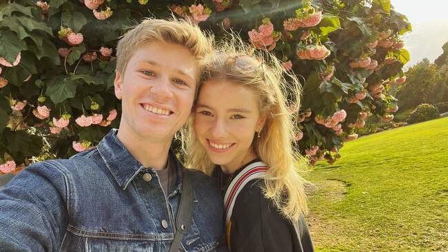 Robert Irwin with girlfriend Rorie Buckey. Pictures: Instagram