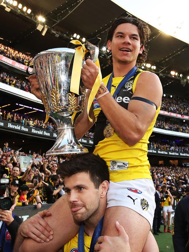 And lapping up his first taste of glory with Trent Cotchin in 2017.