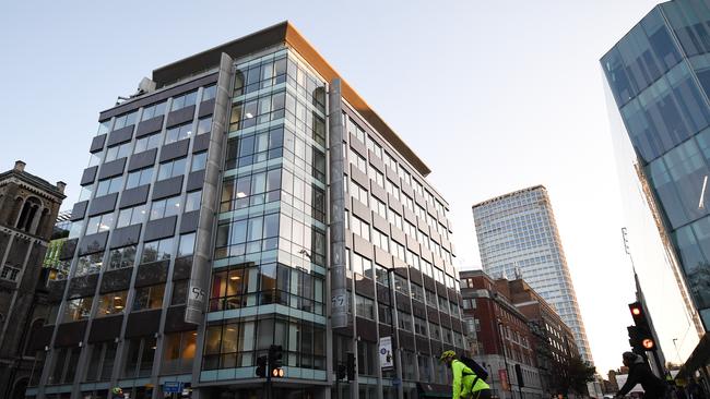 A general view of the office building that used to be occupied by the now defunct Cambridge Analytica. Picture: Getty