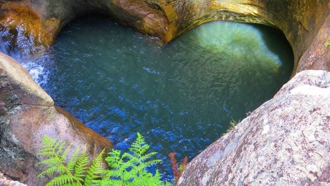 Photos of Killarney Glen’s heart-shaped waterhole have flooded social media in recent years. Picture: Kristy Muir