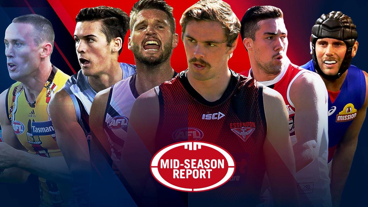 Fox Footy's mid-season review for Hawthorn, Port Adelaide, Fremantle, Essendon, St Kilda and Western Bulldogs.