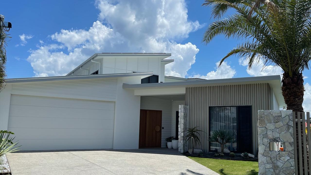 The Davies’ new five-bedroom family home at Bokarina which was a knock-down rebuild.