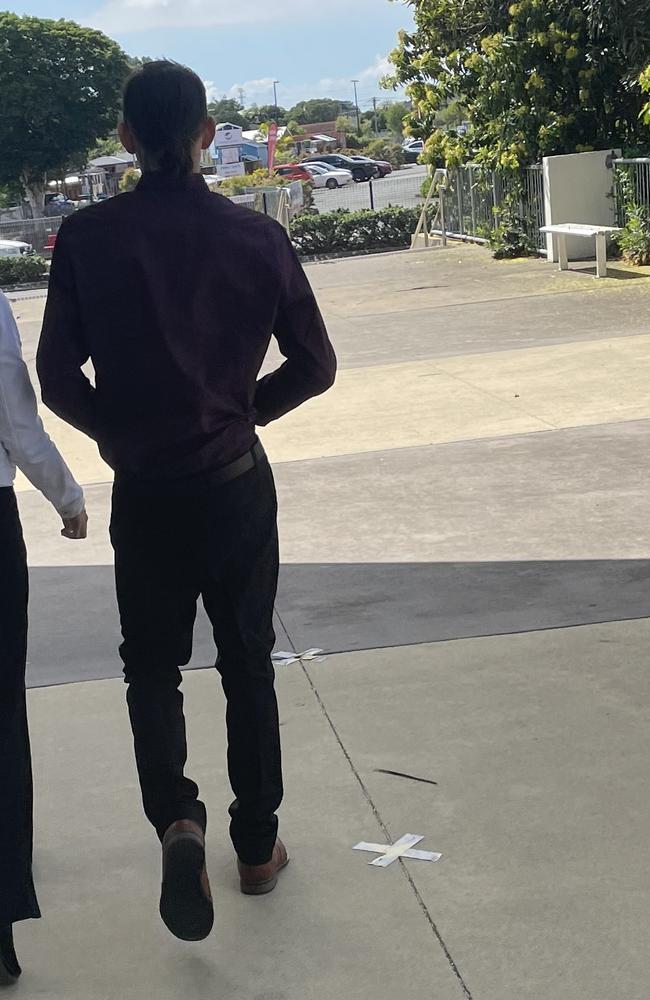 Edward Ashley Millar, 25, leaving Pine Rivers Magistrate Court.