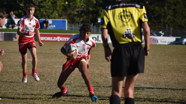 Renouf Shield action: Keebra Park v Palm Beach Currumbin.