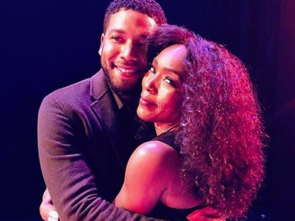 Jessie Smollett with fellow actor Angela Bassett. Picture: Instagram