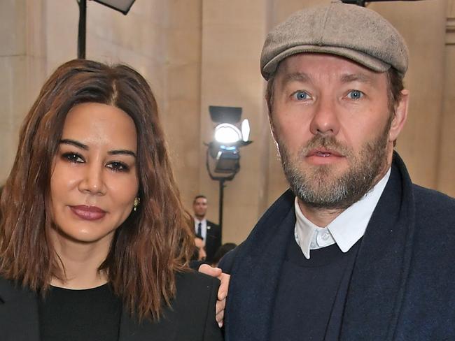 Christine Centenera and Joel Edgerton attend the Victoria Beckham show during London Fashion Week in February. Picture: David M. Benett/Dave Benett