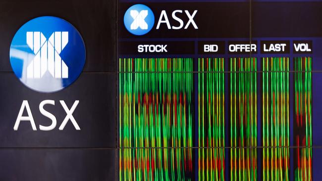 SYDNEY, AUSTRALIA - NewsWire Photos, October 29 2024. GENERIC. Stocks. Finance. Economy. Stock price ticker of the Australian Stock Exchange, ASX, at their offices on Bridge Street. Picture: NewsWire / Max Mason-Hubers