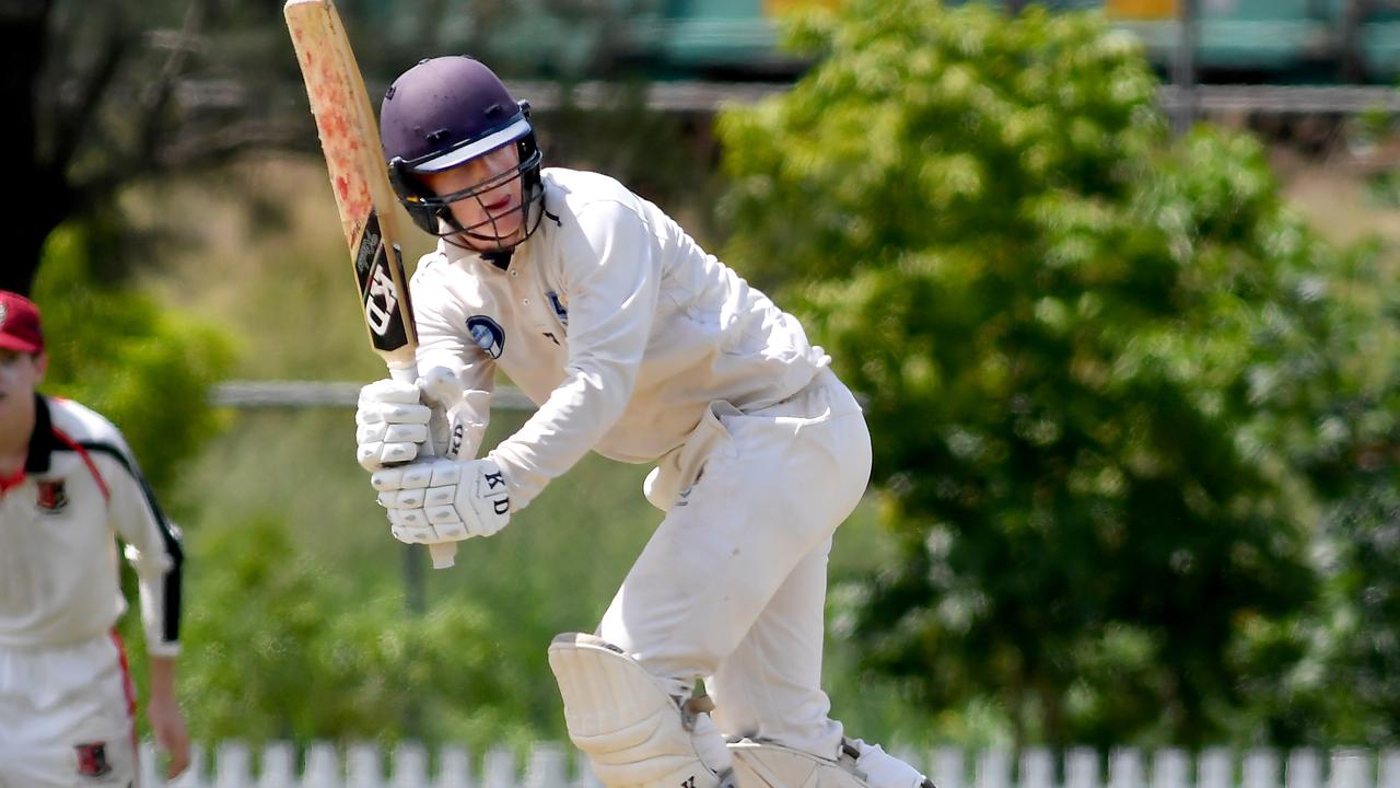 Brisbane Grammar School captain Hugh Weibgen is a Valley junior who recently scored a record breaking first grade century. Picture, John Gass