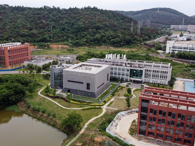 This aerial view of the P4 laboratory (centre) on the campus of the Wuhan Institute of Virology in Wuhan. Picture: Hector Retamal/AFP