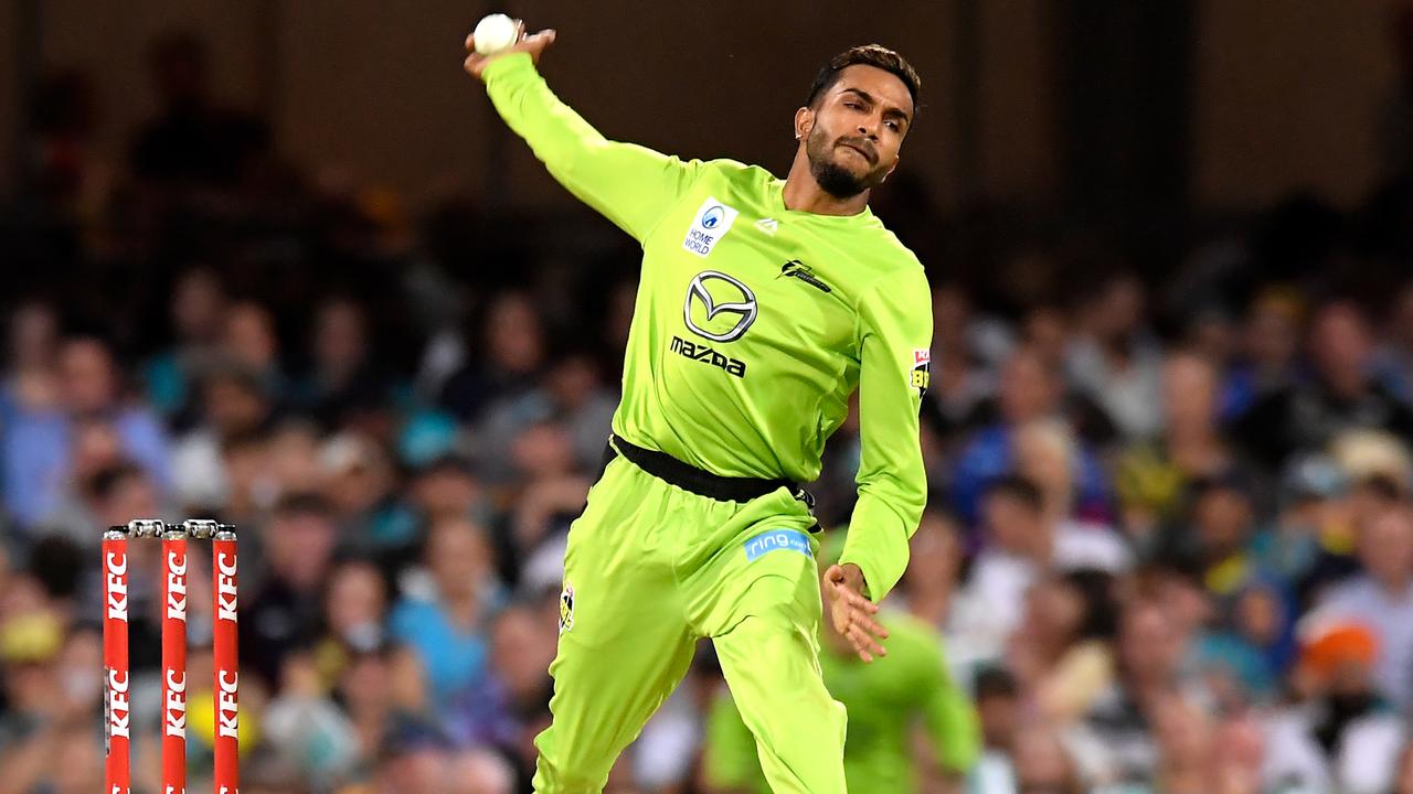 Arjun Nair has lost his Sydney Thunder contract and is in Darwin to bowl his way into another Big Bash team. Picture: AAP