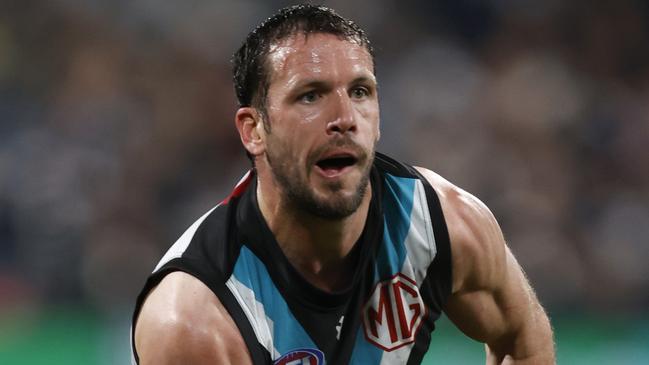 Travis Boak returns after a week off through illness. (Photo by Darrian Traynor/AFL Photos/via Getty Images)