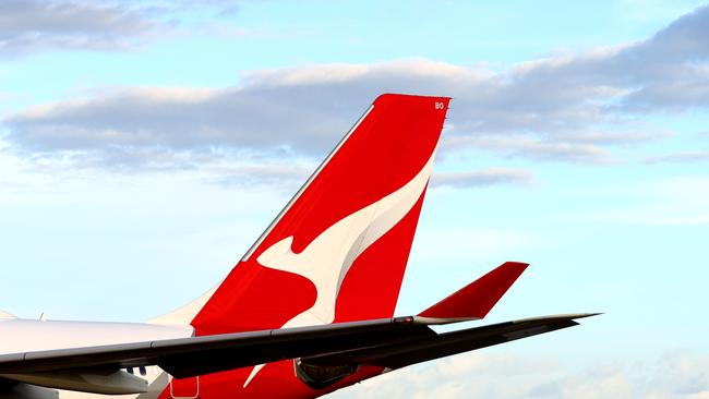 BRISBANE AUSTRALIA THURSDAY 19TH DECEMBER 2024 Generic picture of a QANTAS plane at the Brisbane International Airport Picture David Clark