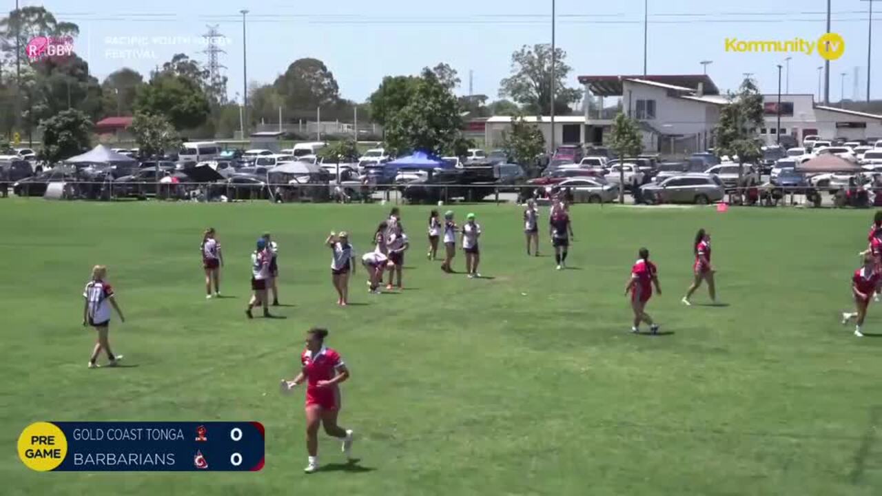 Replay: Gold Coast Tonga v Queensland Barbarians (U14 girls) - 2024 Pacific Youth Rugby Festival Day 2