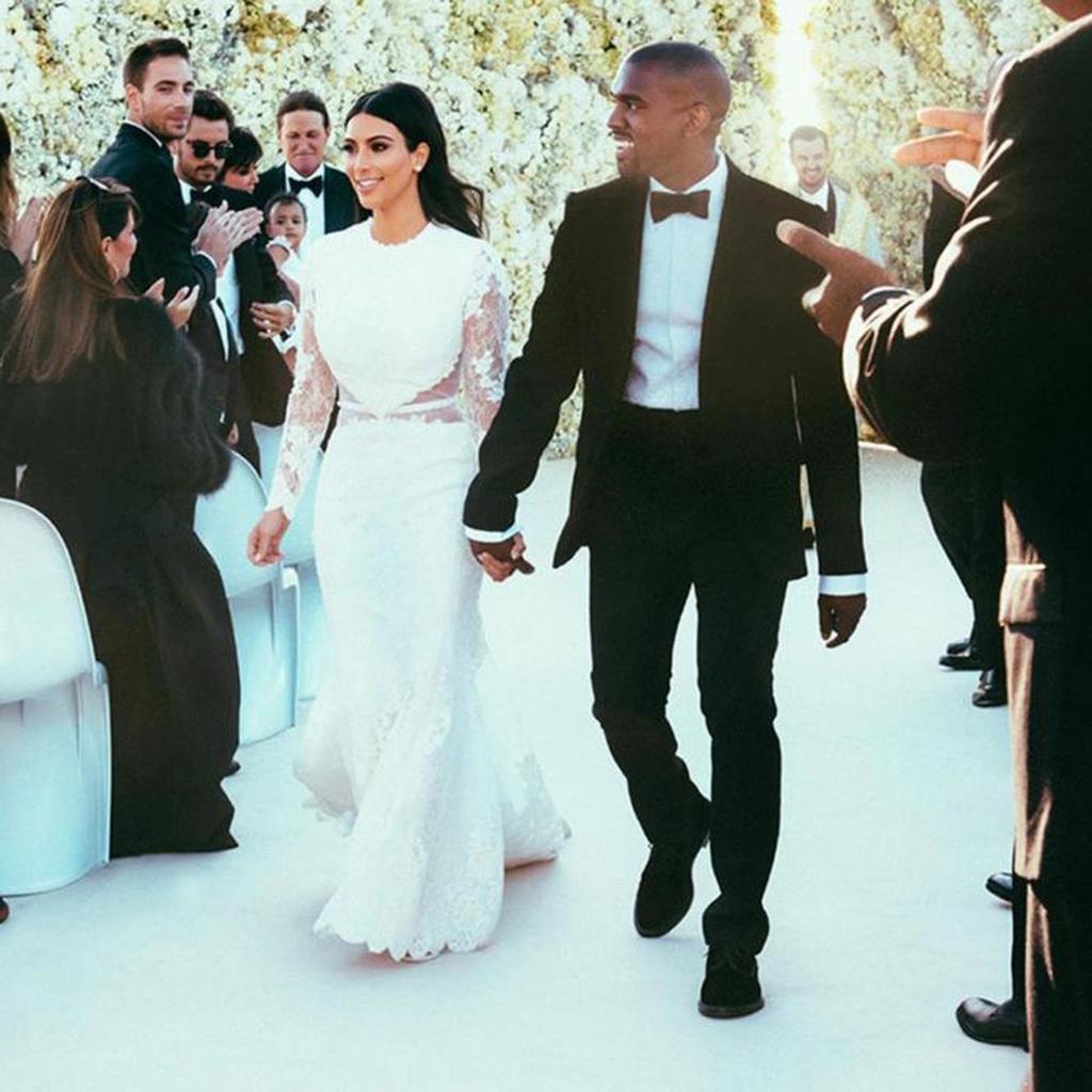 Kim Kardashian Givenchy wedding dress 