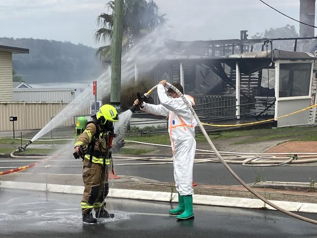 Fire at Maclean on Wednesday November 16. Picture: Odessa Blain.