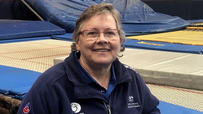 ‘CHUFFED’: Rockhampton’s Kerry Smyth has received national recognition for her decades-long service to trampolining. Picture: Jann Houley