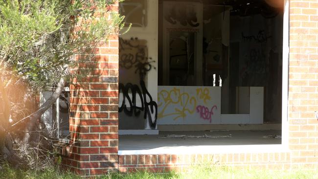 A building in the failed retirement village on Bonnyvale Road. Picture: Alan Barber