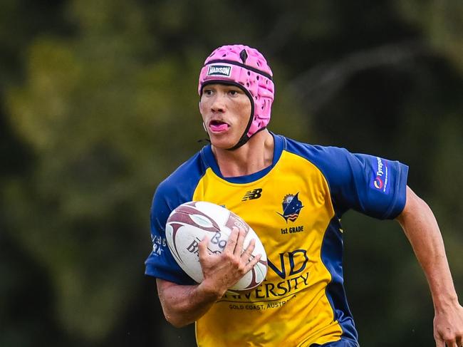 Rhian Stowers in action for Bond University. Picture: Stephen Tremain.