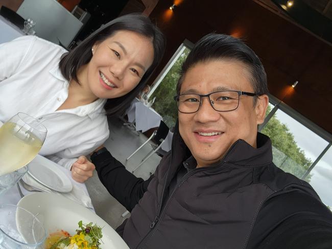 Property investor Colin Lee with wife Rebecca.