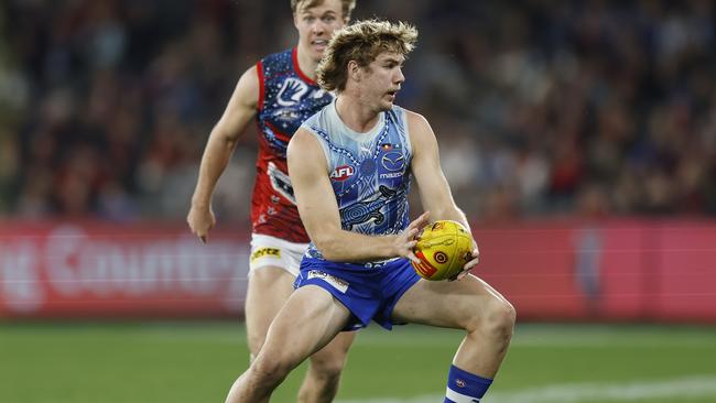 Jason Horne-Francis is one of the hottest young prospects in the game. (Photo by Mike Owen/AFL Photos/via Getty Images)