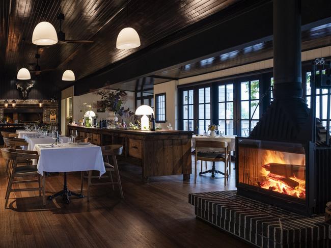 Tedesca Osteria’s roaring fireplace is one of the restaurant’s perks.