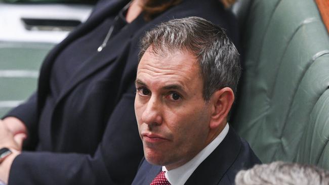 Federal Treasurer Jim Chalmers during Question Time at Parliament House in Canberra. Picture: NCA NewsWire / Martin Ollman