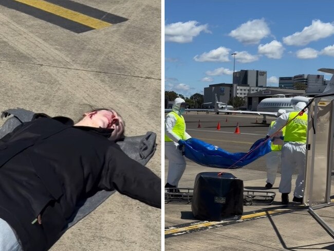 ‘Gruesome’ scenes unfold at Sydney Airport