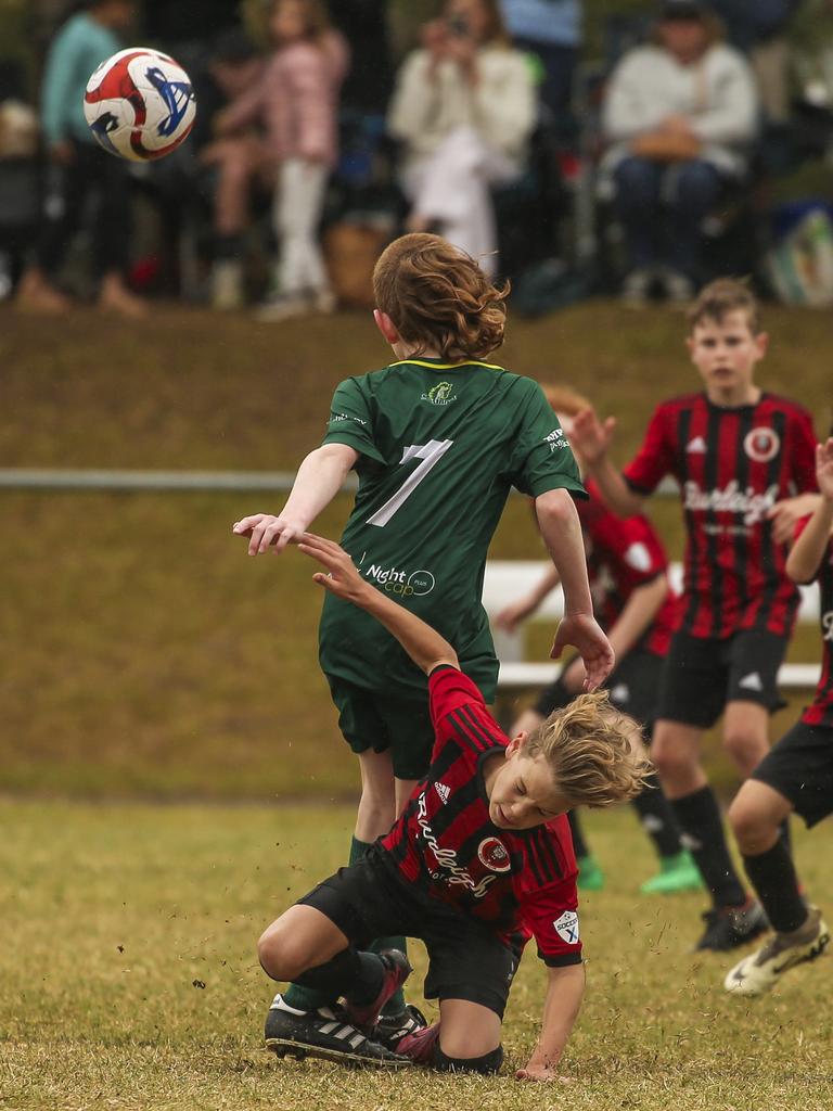 U/10Ã•s Michelton FC V Burliegh in the Premier Invitational Football Carnival at Nerang. Picture: Glenn Campbell