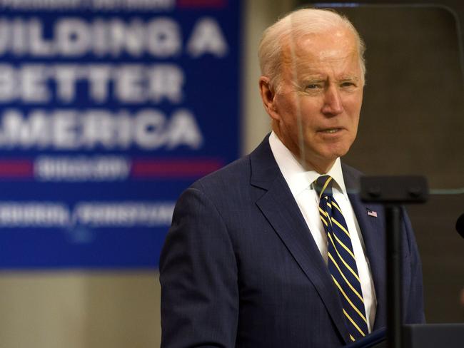 ‘I’ll move troops to Eastern Europe’. US President Joe Biden in Pittsburgh. Picture: AFP