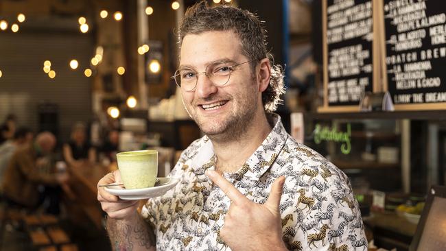 New research suggests a coffee a day is good for you. And if that fails, there’s always a broccoli latte like this one from Commonfolk Coffee Company in Melbourne. (Pic: Daniel Pockett)