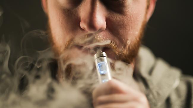 Despite the overseas findings, the Australian government ban on nicotine e-cigarettes remains in place. Picture: Mark Cranitch.