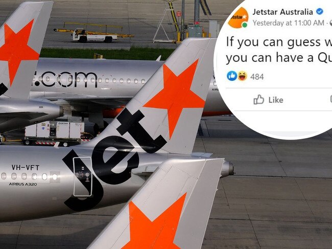 Jetstar's social media thread. Photo: Supplied