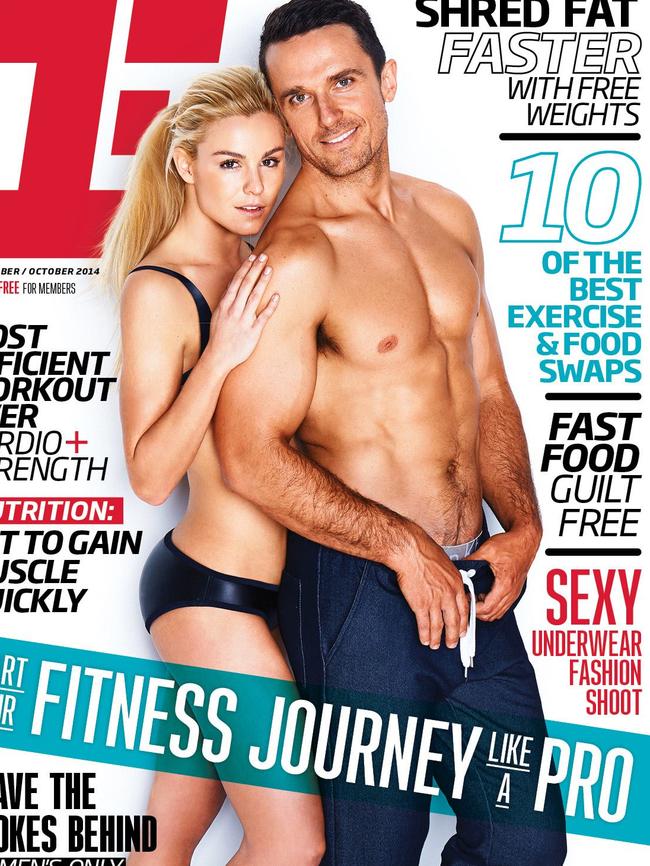 On the cover of Fitness First.