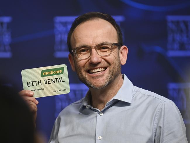 Adam Bandt, Australian Greens Leader addresses the National Press Club of Australia in Canberra. Picture: NewsWire / Martin Ollman