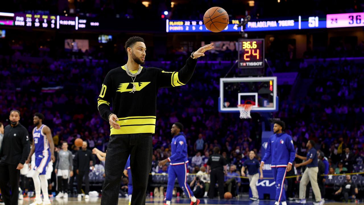 Ben Simmons is one the nose. (Photo by Elsa/Getty Images)