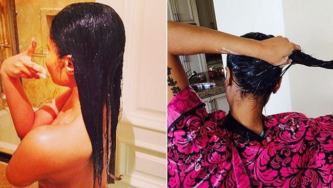 Minaj posted a series of saucy shower pictures on her Instagram account.