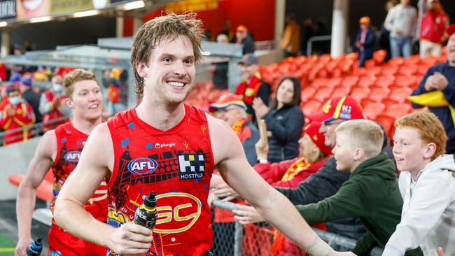 Noah Anderson is very happy on the Gold Coast. Picture: Getty Images