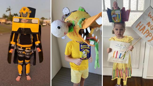 A shared third place had a yellow dress code, with Transformers’ Bumblebee, an Andy Griffiths’ duck and a costume based on The Day the Crayons Quit.