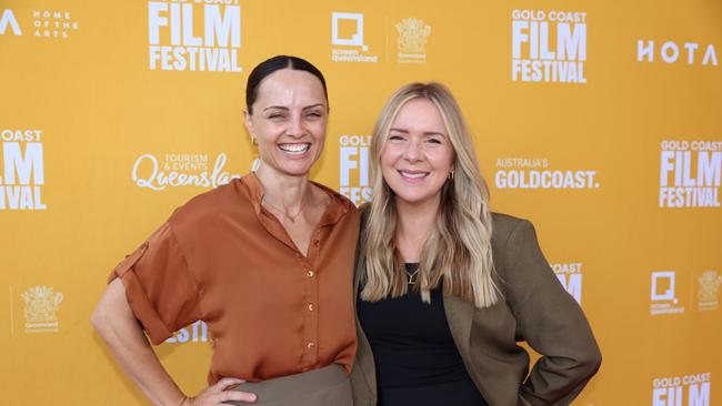 Laura Walls and Jules Holmes at the Gold Coast Film Festival Women in Film Lunch for Gold Coast at Large. Picture, Portia Large.