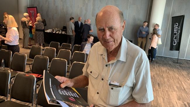 Retail Food Group shareholder Jon Bosisto at the company's 2018 AGM at RACV Royal Pines. Photo: Kathleen Skene