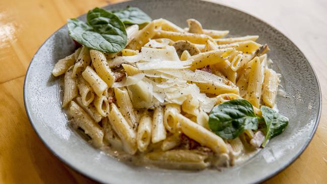 Siracusa use fresh local ingredients in their popular pasta and pizza dishes. Picture: Jerad Williams.