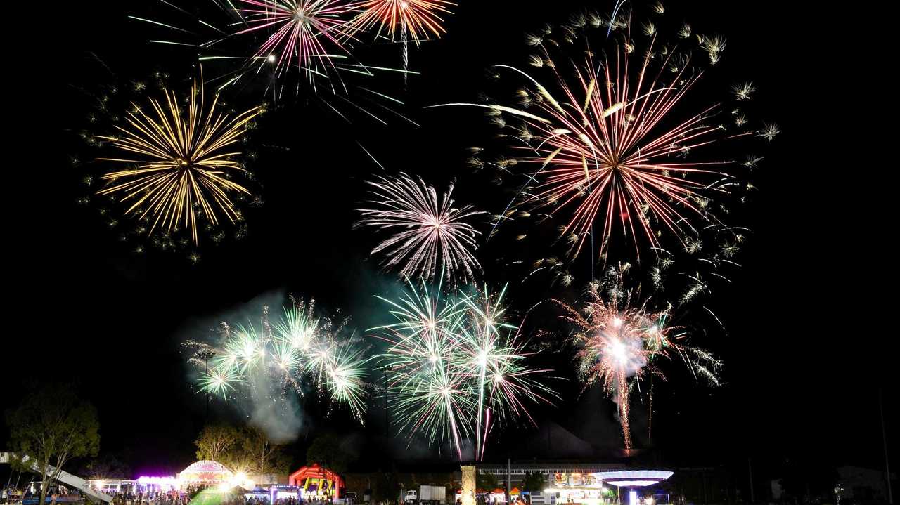 Ipswich New Year's Eve 2015 at North Ipswich Reserve. Fireworks Finale Spectacular. Photo: David Nielsen / The Queensland Times  #Image Digitally Altered#. Picture: David Nielsen