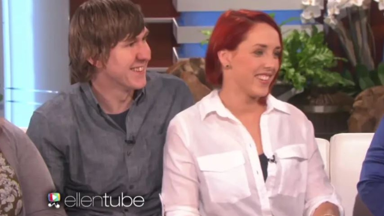 Keir and Grace Johnston appeared on the “Ellen” show during the height of “the dress” debate in 2015. Picture: The Ellen Show