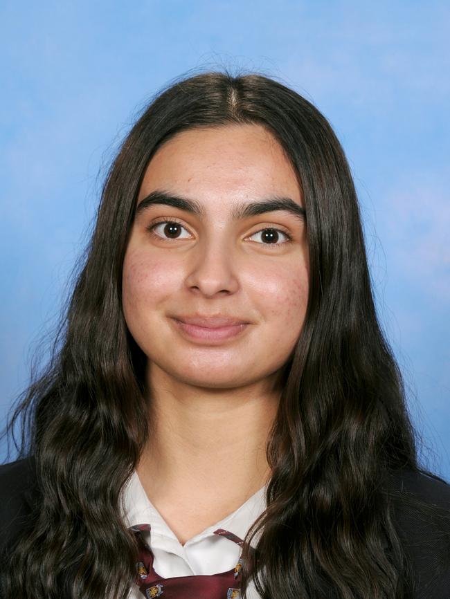 Devita Bhatti, school captain, John Edmondson High School, 2022. Picture: Supplied