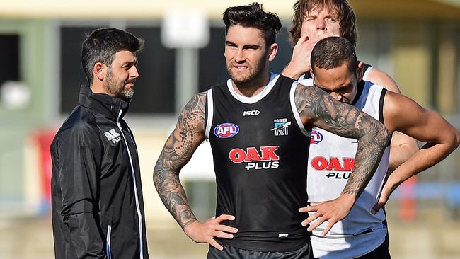 Chad Wingard at Port Adelaide training. Picture: Tom Huntley