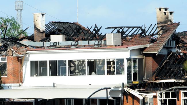 Fire engulfed the Log Cabin Hotel back in 2012.