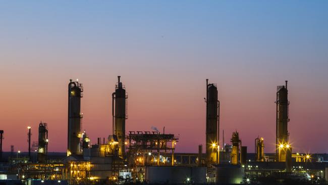 Santos wants to build a carbon capture and storage operation at its Moomba gas plant. Picture: Kelly Barnes