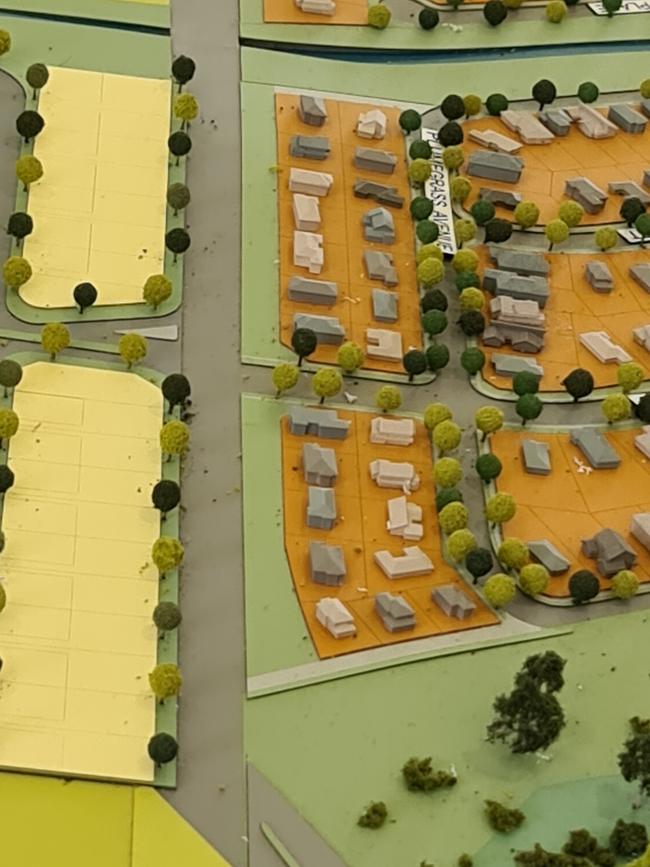 The 3D model shows green space which is not there because of a new four-lane road.