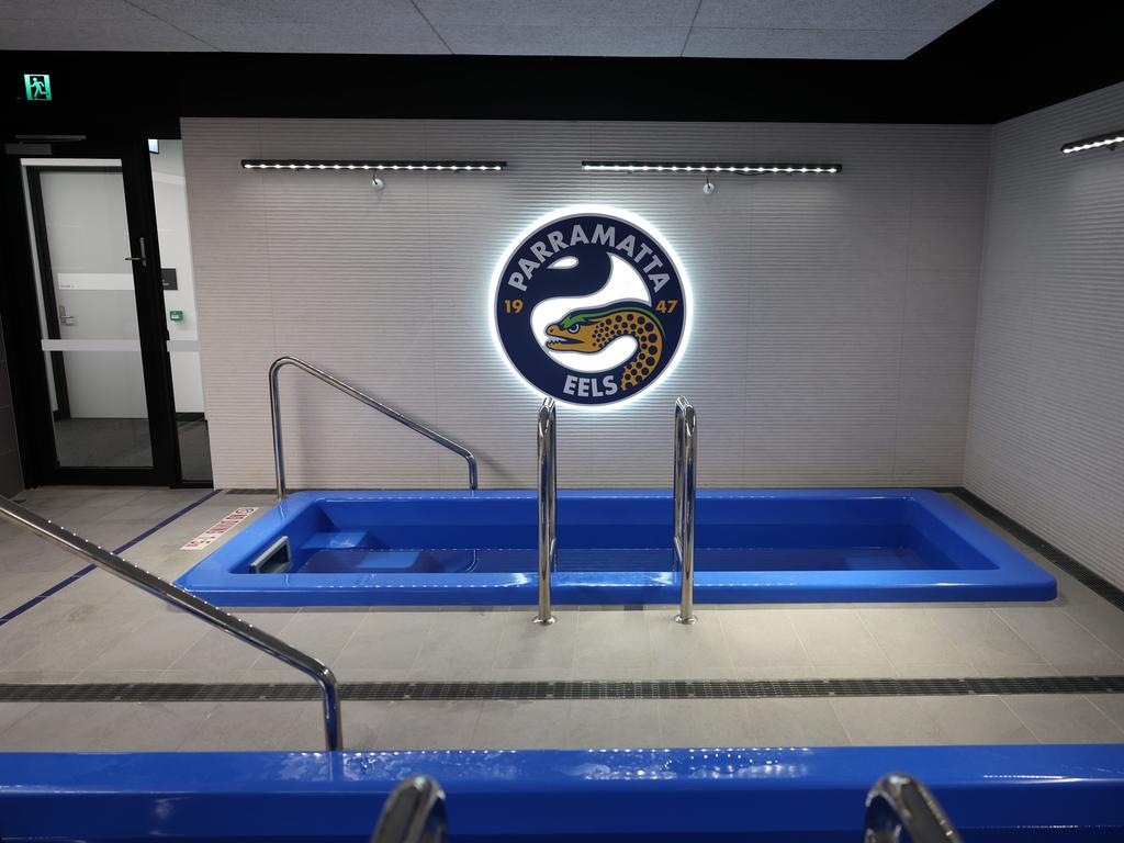 The hot and cold baths are a big step up on the facilities the NRLW players enjoyed at Granville. Picture: Rohan Kelly