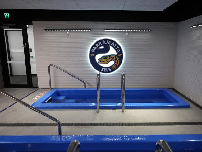 The hot and cold baths are a big step up on the facilities the NRLW players enjoyed at Granville. Picture: Rohan Kelly